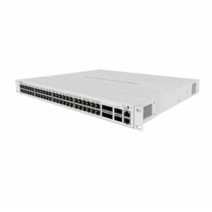 MikroTik CRS354-48P-4S+2Q+RM Switch has 48 x 1G RJ45 Ports and 4 x 10G SFP+ Ports. 2 x 40G QSFP+ Ports for Extremely Fast Fiber Connections or Linking with Other 40 Gbps Devices