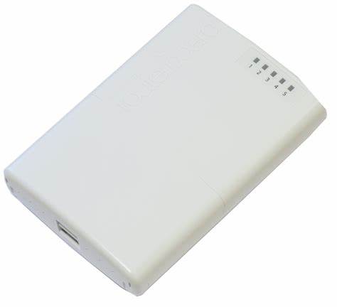 Mikrotik - RB750p-PBr2 PowerBox 64MB Router 5x10/100 4xPoE-OUT OSL4 Outdoor Case 2W at 24V