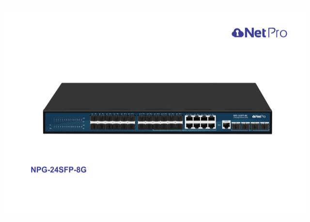 NPG-24SFP-8G  36-Port 10G SFP+ Uplink L3+ Managed Ethernet Switch