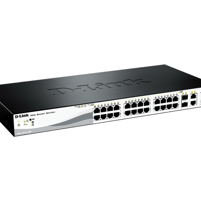 D-LINK DES-1210-28P 28-Port PoE Fast Ethernet Smart Managed Switch