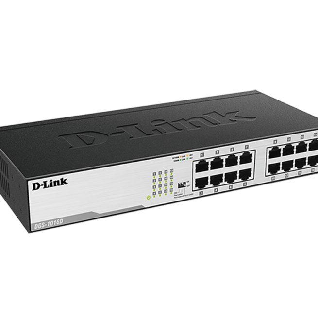 D-LINK DGS-1016D 16-Port Gigabit Unmanaged Desktop Switch