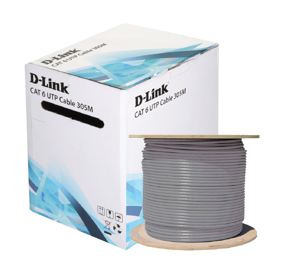 D- LINK CAT6 UTP AWG23 COPPER CABLE (NCB-C6UGRYR-305-23)