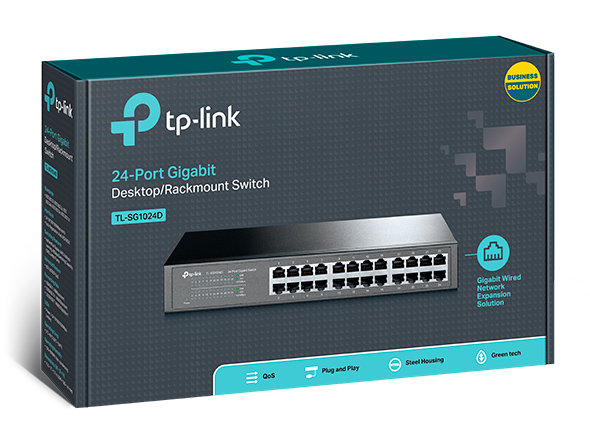 TP-LINK  TL-SG1024D  24-Port Gigabit Desktop/Rackmount Switch