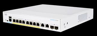 CBS350-8P-E-2G - Cisco Business 350 switch, 8 10/100/1000 PoE+ ports with 67W power budget, 2 Gigabit copper/SFP combo ports