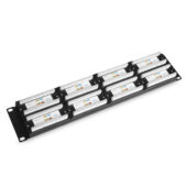 Netpro 48 Port 1U Rackmount Cat 6 unshielded full loaded Patch panel