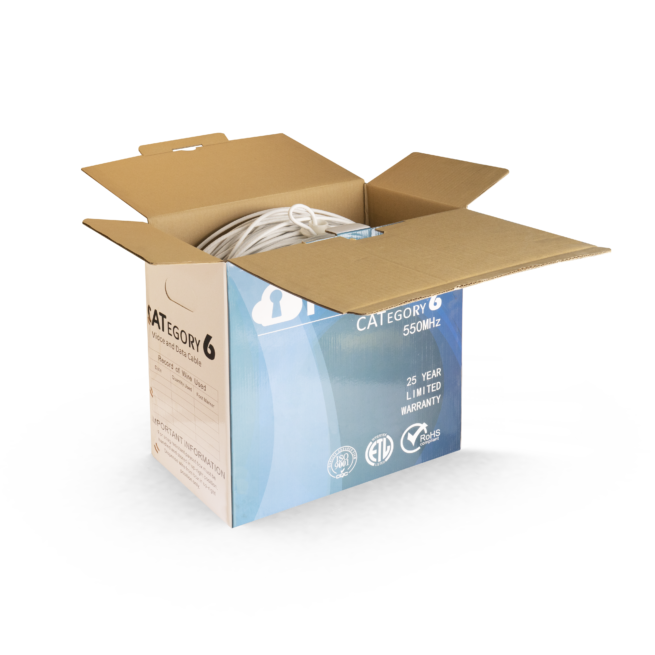 Netpro -CAT6 UTP 23 AWG SOLID BARE COPPER CABLE 305m