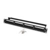 Netpro 24 Port 1U Rackmount Cat 6 unshielded full loaded Patch panel   Product ID: NT-6UTP-PP-24