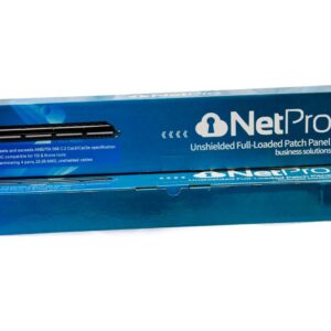 Netpro 24 Port 1U Rackmount Cat 6 unshielded full loaded Patch panel   Product ID: NT-6UTP-PP-24