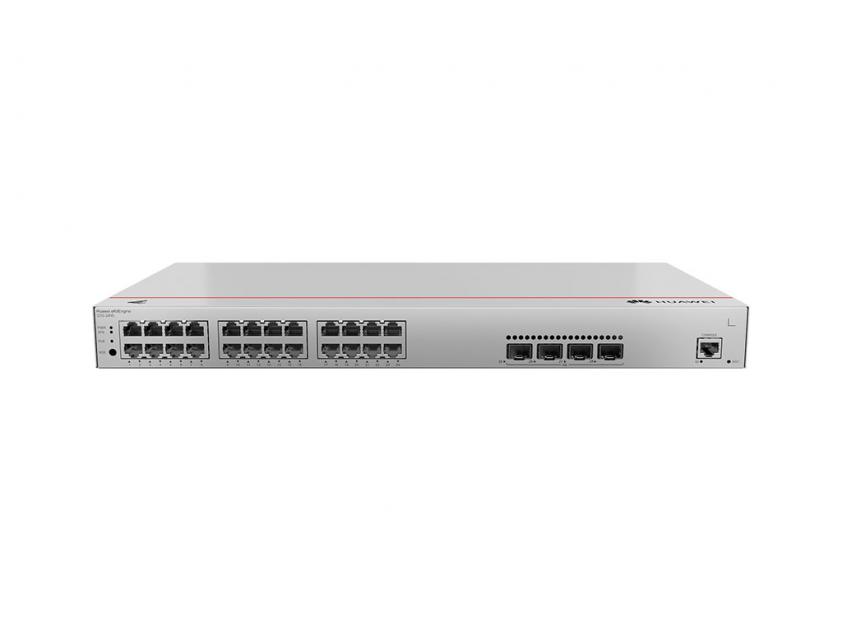 Huawei Switch S310-24P4S (24*10/100/1000BASE-T ports, 4*GE SFP ports, PoE+, AC power)