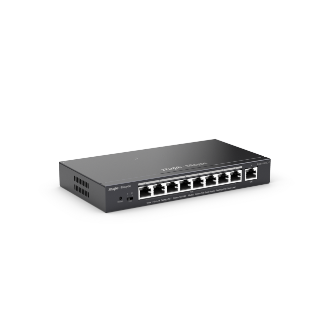 RG-ES209GC-P, 9-Port Gigabit Smart Cloud Managed PoE Switch